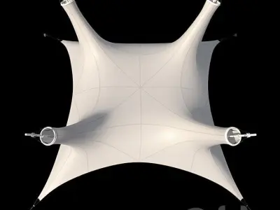 Awning construction 3D model