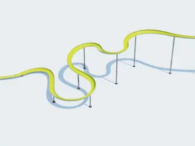 Water Slide  Low-poly 3D model purchase