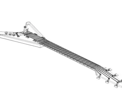 Guitar Electric - Type 2 3D model