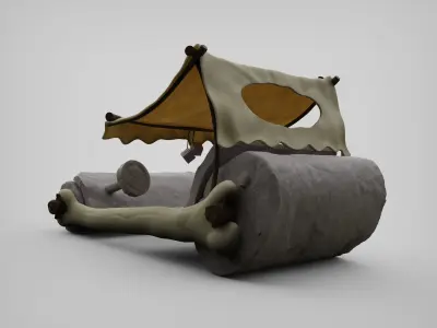 Stone Age Hot Rod 3D model