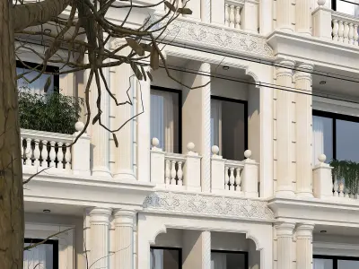 Classic facede 3D model