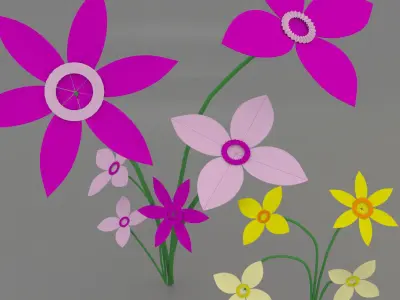  Origami Flower 3D model