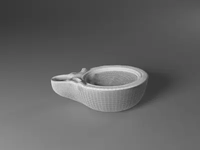 Ancient oil lamp 3D model