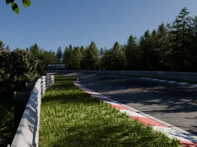 Racetrack 3D Model Nurburgring Karussell 3D model