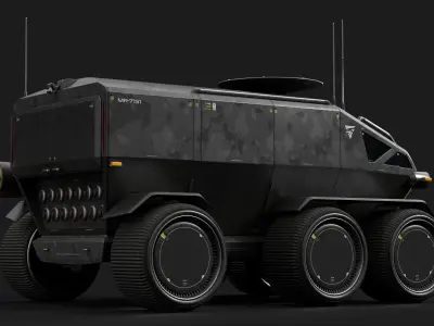 Toyota Lunar Cruiser Jaxa Moon Rover 3D 8K with Textures 3D model