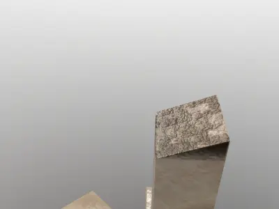  Low Poly Square Column Free low-poly 3D model