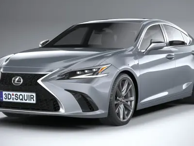 Lexus ES F-sport 2022 3D model