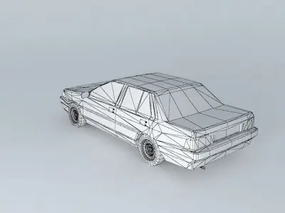 1985 Proton Saga Free 3D model