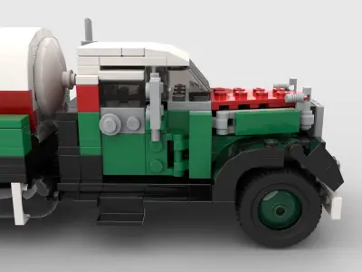 Vintage Heavy Tanker Truck  Octan livery LEGO TOY 3D model