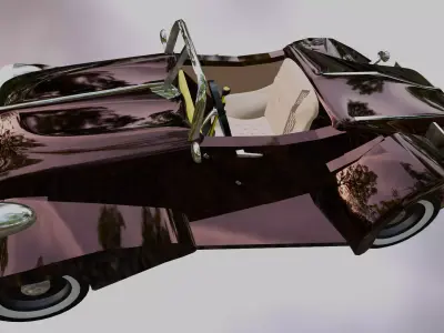 car old Low-poly 3D model