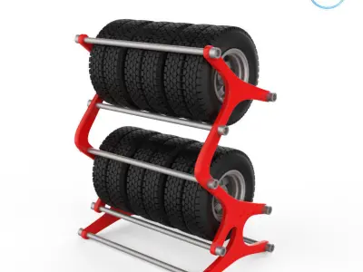Tyre Rack 3D print model