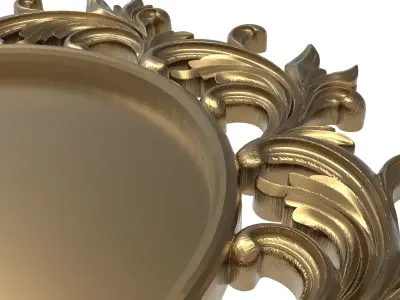 carved frame 3D model 33