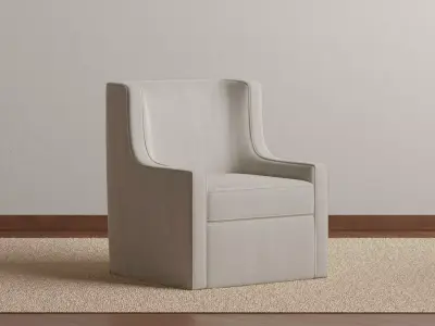 Fabric Upholstered Chair 3D model