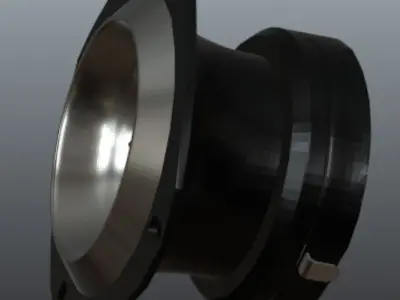 Massive T40 Series Bullet Titanium Tweeter Free low-poly 3D model