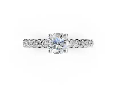 Tiffany Novo Engagment Ring 3D print model
