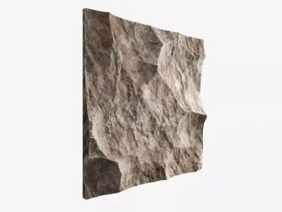 36-RockPanel rock texture 3D model
