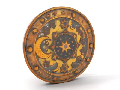 Celestial Medallion Bronze model pack Texture