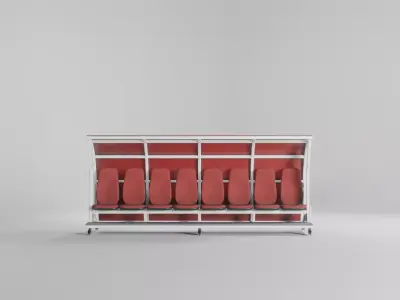 Reserved Player Bench 3D model