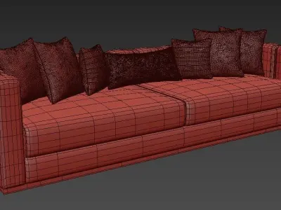  Tesla  Sofa By Evgor Luxury 3D model