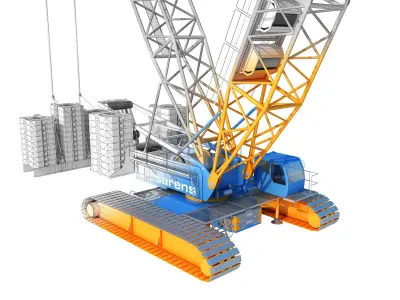 Sarens SL 3800 crane 3D model