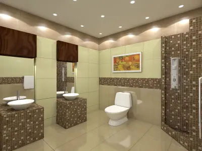 Bathroom 03 3D model