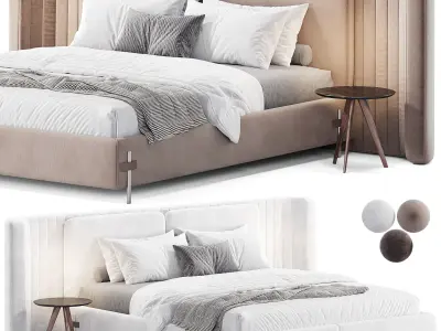 Eva Modern Bed 3D model