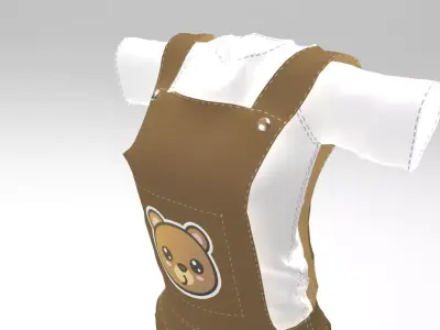 Farm Cute Outfit 3D model