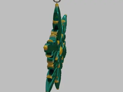 Snowflake ornament 3D model