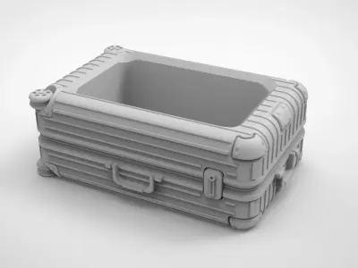 Luggage pattern vase 3D print model