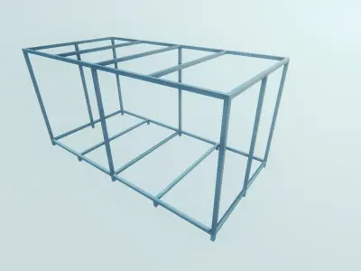 COLD STORAGE MODEL Low-poly 3D model