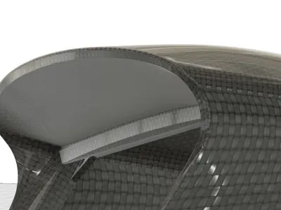 Subaru Impreza center pod housing for LCD screen 3D print model