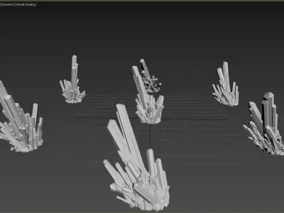 Crystal Low-poly 3D model