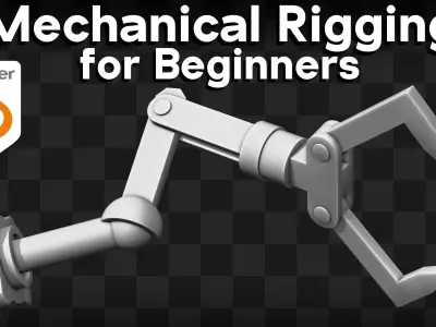 Robot Arm-Mechanical Rigging Free 3D model