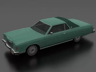 Marquis 2dr 1975 Low-poly 3D model