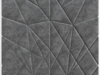 Wall panel Collection 15 Pieces 3d model 3D model