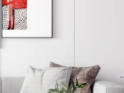 Picture Modern Hanging Combination 3D model