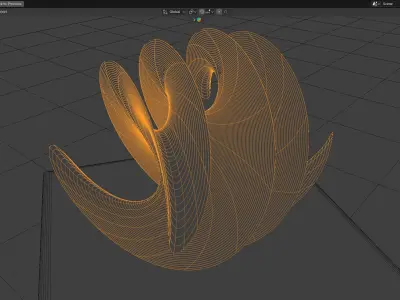SPIRAL GLASS SCULPTURE Free 3D model