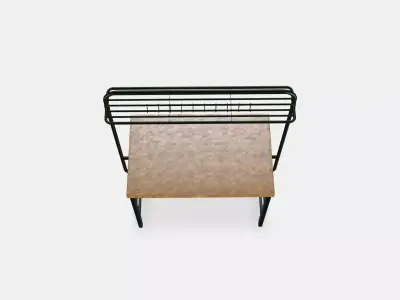 VADHOLMA Kitchen island with rack Low-poly 3D model