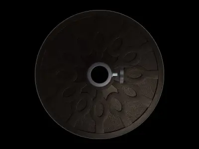 Round Umbrella Stand Low-poly 3D model