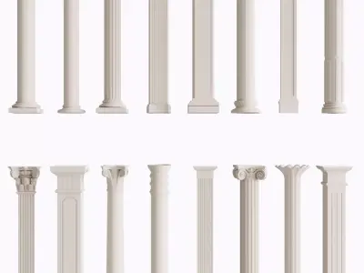 Classical Orders Reference Set 3D model