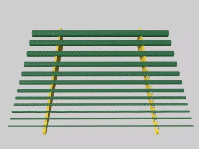 Rebar Set Low-poly 3D model