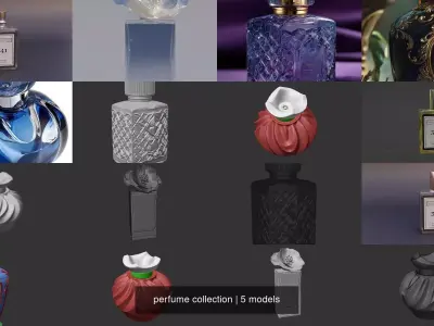 perfume collection 3D Model Pack