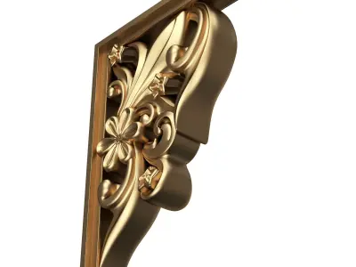 Bracket Plaster Molding Decoration 06 Low-poly 3D model