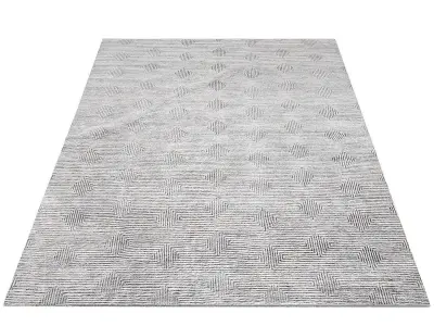 LABYRINTH HAND-KNOTTED RUG Low poly Low-poly 3D model