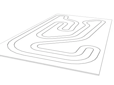 Slot track 3D model