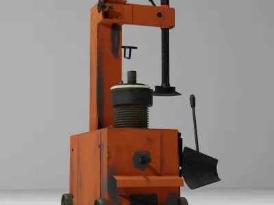 tyre machine Free low-poly 3D model
