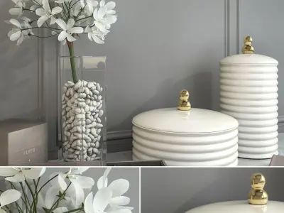 Decorative set of Dressing Table 3D model