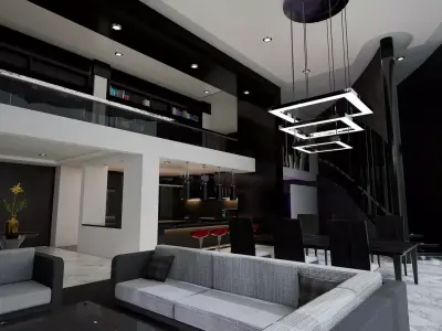 penthouse apartment 3D model