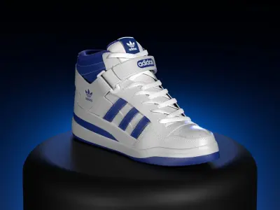 ADIDAS FORUM MID  Low-poly 3D model