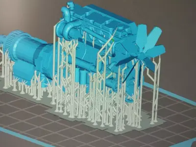 Motor Cummins 3D print model